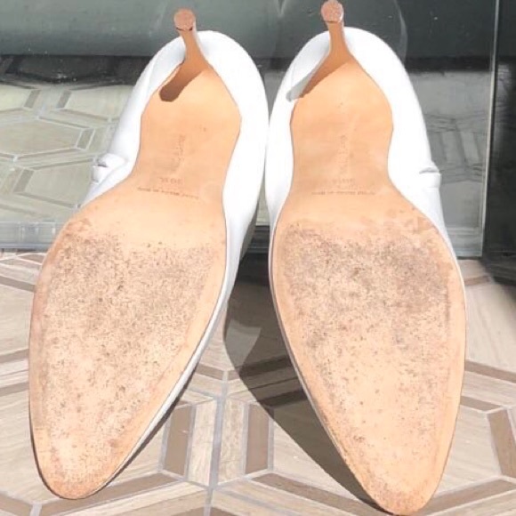 Manolo Blahnik Calf Leather Heeled Ankle Boots. Size 39,5 - Picture 5 of 6